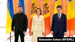 Volodimir Zelenski, Maia Sandu și Nicușor Dan de Ziua Independenței, la președinția R. Moldova