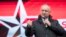 MOLDOVA -- Moldovan President Igor Dodon delivers a speech during the rally of Socialist Party in the Great National Assembly Square in Chisinau, November 18, 2018