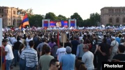 Під час мітингу Альянсу «Вірменія» в центрі Єревану