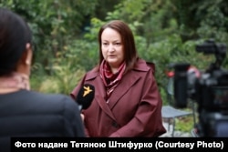 Софія Особа, донька Ірини Фаріон, під час спілкування з Радіо Свобода