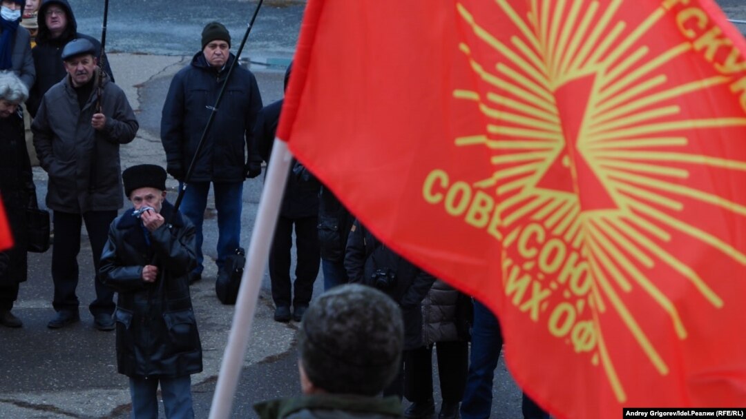 Коммунистический митинг в Казани. Архивное, иллюстративное фото 