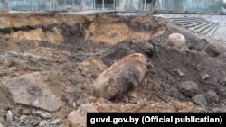 Месца, дзе была знойдзеная бомба