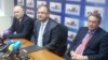 Social Democrat Mladen Ivanic (center, in a file photo from March)