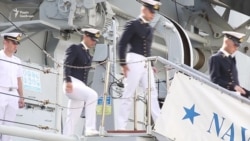 Итальянский военный корабль с украинским курсантом на борту прибыл в Одессу (видео)