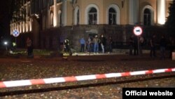 Місце вибуху біля будівлі СБУ в Одесі, 27 вересня 2015 року