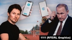 Коллаж: Дуров и Путин