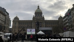 Прагадағы Ян Палахты еске алу акциясы. 16 қаңтар 2019 жыл.