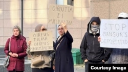 Митинг против депортации Мансура Сакалова. Финляндия. 7 октября 2026 года