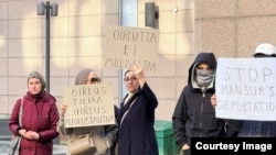 Митинг против депортации Мансура Сакалова. Финляндия. 7 октября 2026 года