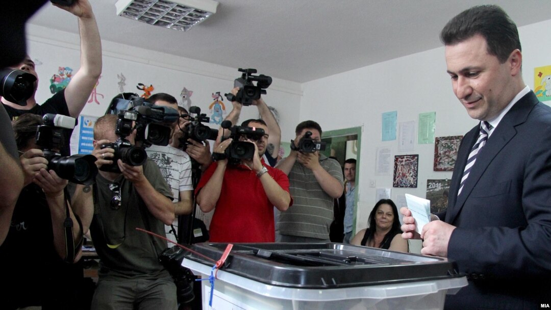 На выбрах голосует премьер-министр Македонии Никола Груевский