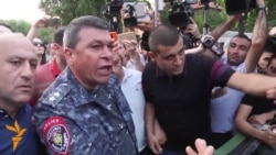 Yerevan Police Chief Gets Aggressive With Protesters