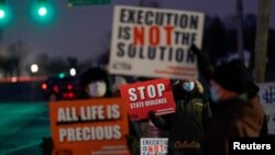 Protesti protiv izvršenja smrtne kazne u Indiani u SAD, 12. januar 2021. 