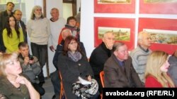 Удзельнікі сустрэчы ў Цэнтры гарадзкога жыцьця ў Горадні