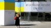 SWITZERLAND – The Ukraine House Davos is pictured, ahead of the upcoming World Economic Forum 2022 (WEF), in the alpine resort of Davos, Switzerland May 21, 2022