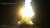 Missile fire from a US warship in the Middle East as American military campaign against Iran continues.