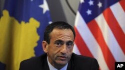 Kosovo -- US Assistant Secretary of State Philip Gordon at a press conference in capital Pristina, 16Jun2011