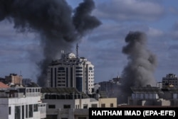 Після удару в місті Газа – як каже Ізраїль, по військових цілях. 17 травня 2021 року