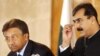 Pakistan -- President Pervez Musharraf (L) administrates the oath to newly elected Prime Minister Yousuf Raza Gilani during the oath taking ceremony in Islamabad, 25Mar2008