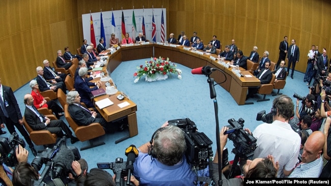 نشست وزیران خارجه ایران و ۵+۱ در ۱۴ ژوئیه ۲۰۱۵ برای امضای توافق هسته‌ای (برجام)