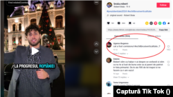 Unul dintre influencerii care au participat la campania pentru Călin Georgescu e întrebat în comentarii câți bani a primit.