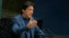 Pakistani Prime Minister Imran Khan addresses the 74th session of the United Nations General Assembly on September 27.