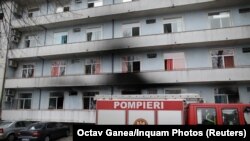 Spitalul Matei Balș la câteva ore după incendiul din 29 ianuarie. 