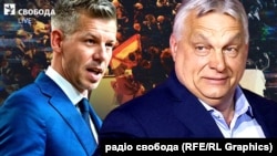 Ймовірний новий прем'єр-міністр Угорщини Петер Мадяр і чинний прем'єр Віктор Орбан, партія якого зазнала нищівної поразки на парламентських виборах (колаж)