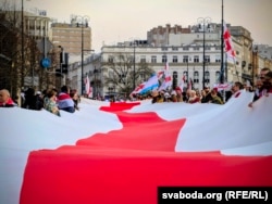 Шэсьце беларусаў у Варшаве. Сакавік 2026