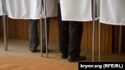 Голосование на российских выборах в Крыму, архивное фото