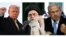 (FILES) (COMBO) US President Donald Trump (L) Iran's supreme leader Ayatollah Ali Khamenei (Center)and Israeli Prime Minister Benjamin Netanyahu (R)