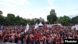 Armenia - The opposition Prosperous Armenia Party holds a campaign rally in Yerevan, June 4, 2026.