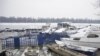 Ice Takes Toll On Danube Boats In Serbia