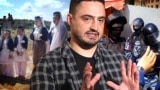 Коллаж. Сулейман Мамутов. Слева – караимы в национальных костюмах, справа – ФСБ