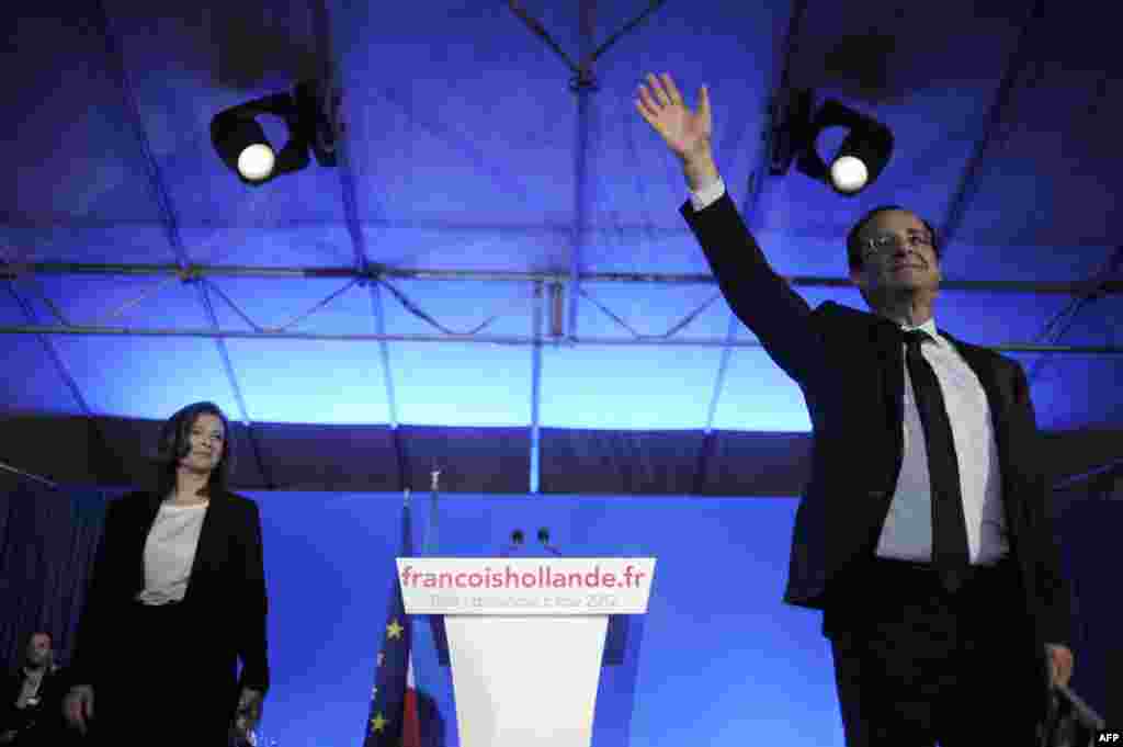 Francuska - Novoizabrani predsjednik Francois Hollande, 6. maj 2012. Foto: AFP / Jeff Pachoud