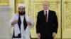 Afghanistan's ambassador to Russia, Gul Hassan Hassan, formally presents his official diplomatic papers to Russian President Vladimir Putin at the Grand Kremlin Palace in Moscow in January. In July 2025, Russia became the first country to formally recognize the Taliban government, and it remains the only one to have done so.
