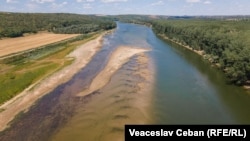 Nivelul apei în Nistru a scăzut la niveluri record. Specialiștii spun că de 30 de ani încoace nu a mai fost o asemenea secetă și debite atât de reduse de apă.