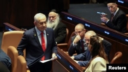 بنیامین نتانیاهو در نشست روز دوشنبه کنست، پارلمان اسرائیل