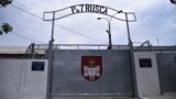 Poarta de la intrarea pe teritoriul penitenciarului de tip închis pentru femei nr. 7 de la Rusca, raionul Hâncești.