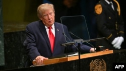 Президент США Дональд Трамп на Генассамблее ООН в Нью-Йорке, 22 сентября 2026 года