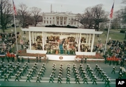 Ronald Reagan položio je zakletvu kao 40-ti predsednik 20. januara 1981. Fotografija sa inauguracije