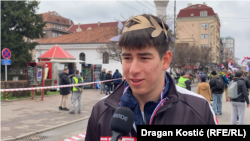 Miodrag, student Univerziteta u Beogradu na protestu u Nišu, 1. mart 2025.