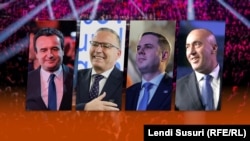 Kandidatët për kryeministër të Kosovës në zgjedhjet e 28 dhjetorit: Albin Kurti i LVV-së, Bedri Hamza i PDK-së, Lumir Abdixhiku i LDK-së dhe Ramush Haradinaj i AAK-së.