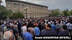 ოპოზიციის საპროტესტო აქცია სოხუმში. 2019 წლის 20 მაისი