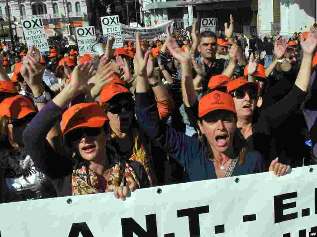 Atina, 20.10.2011. Foto: AFP / Louisa Gouliamaki