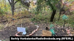 Graves of civilians in Kostyantynivka, Donetsk region.