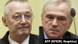 Bivši čelnici Službe državne bezbednosti Srbije Jovica Stanišić (L) i Franko Simatović optuženi su za progon, ubistva, prisilno premeštanje i deportaciju Hrvata i Bošnjaka tokom rata u Hrvatskoj i BiH