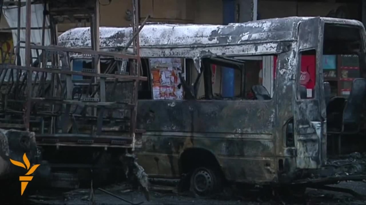 Shell Hits Bus Station In Donetsk, Killing Two