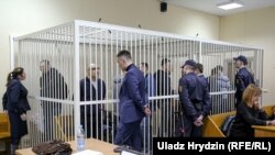 У судзе падчас разгляду «справы Ўцюрына», 11 сакавіка 2020 году