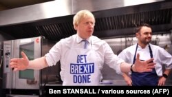 Premierul conservator Borin Johnson în ultima zi de campanie electorală, Londra, 11 decembrie 2019. 