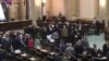 VIDEO Ce nu s-a văzut la votul pentru Meleșcanu. Trei senatori PSD s-au enervat din cauza supravegherii lui Mihai Fifor